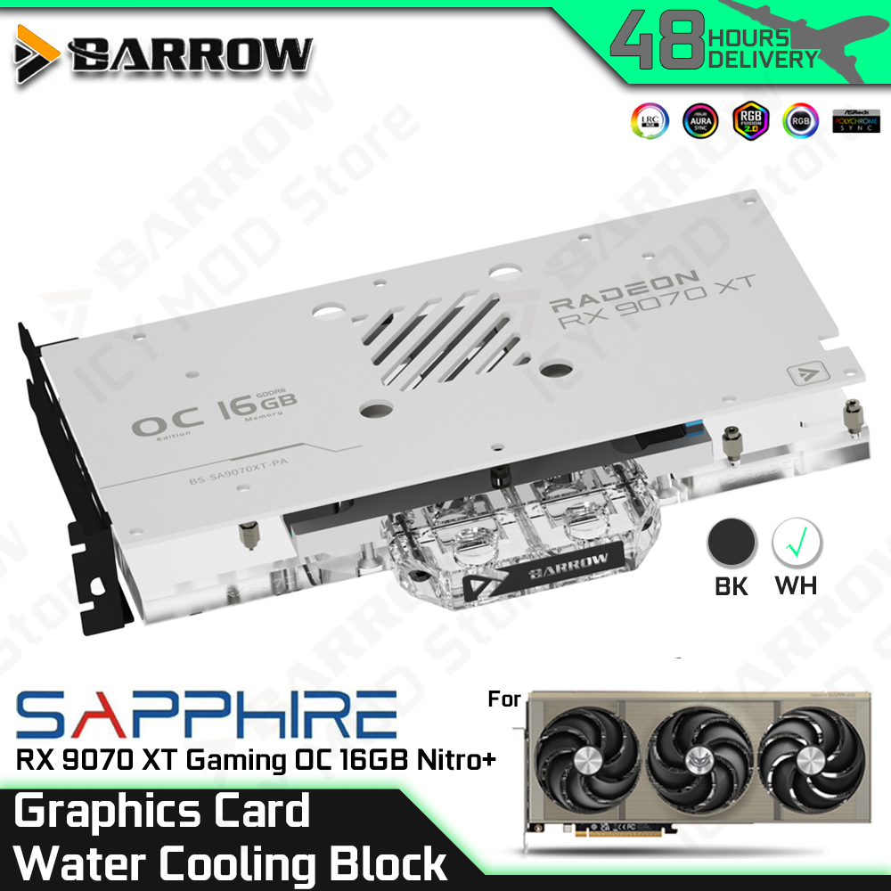 Pc Gaming Water Cooling - Tarjeta gráfica Barrow, bloque de refrigeración