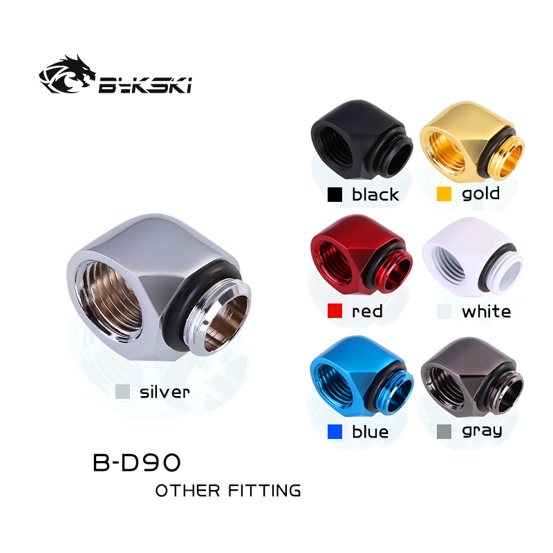 Pc Gaming Liquid Cooling - Conector Giratorio de 90 Grados Bykski
