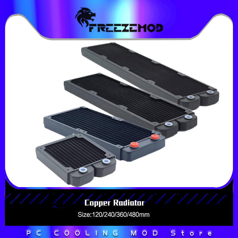 Pc Gaming Liquid Cooling - FREEZEMOD-Radiador de cobre grueso G1/4, Enfriador