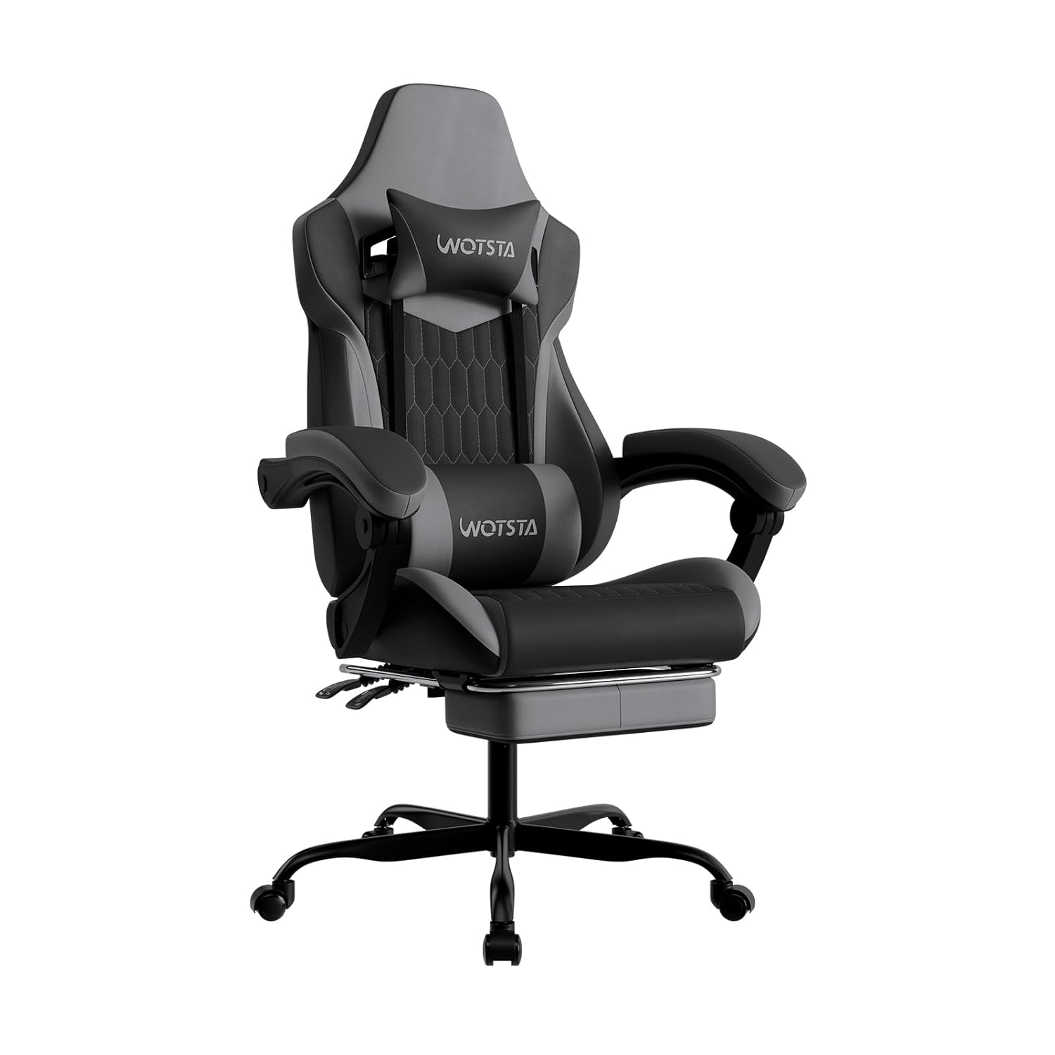 Gaming Chair - Silla Gaming con Reposapiés, Silla Gamer