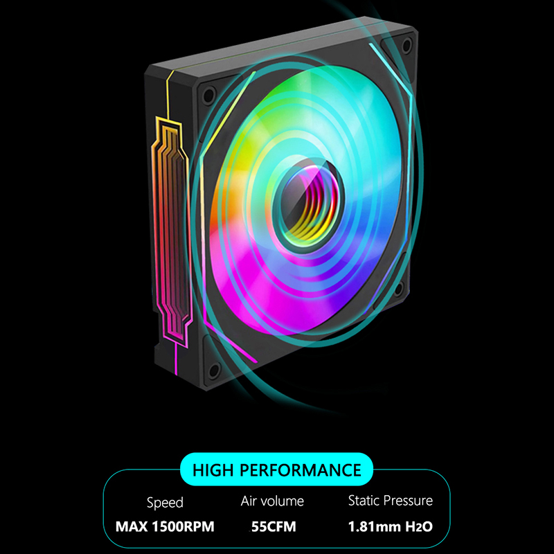 JUMPEAK-ventilador de carcasa  - Pc Gaming Liquid Cooling reseña y precio