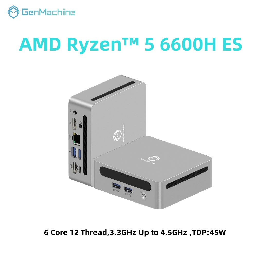 GenMachine AMD Ryzen 5 6600H E - Pc Gaming Compact reseña y precio