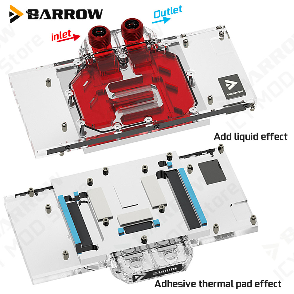 Tarjeta gráfica Barrow, bloque - Pc Gaming Water Cooling reseña y precio