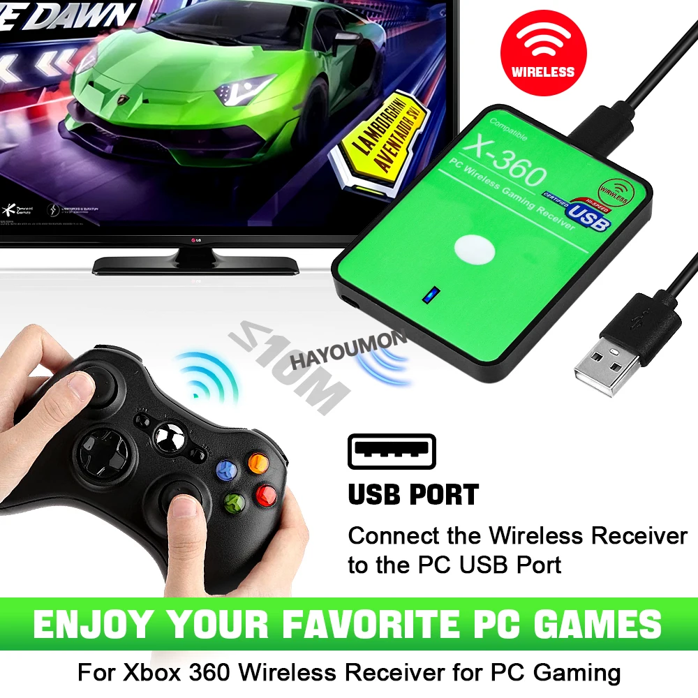 Nuevo receptor inalámbrico par - Pc Gaming Xbox Controller reseña y precio