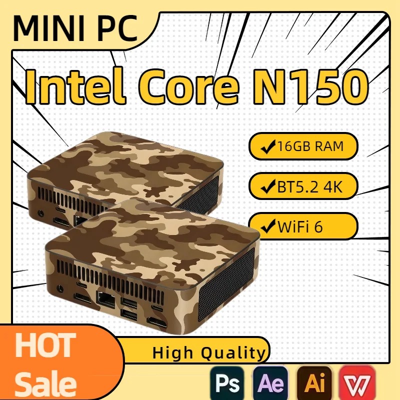 Mini PC Compacto Intel N150, C - Pc Gaming Compact reseña y precio