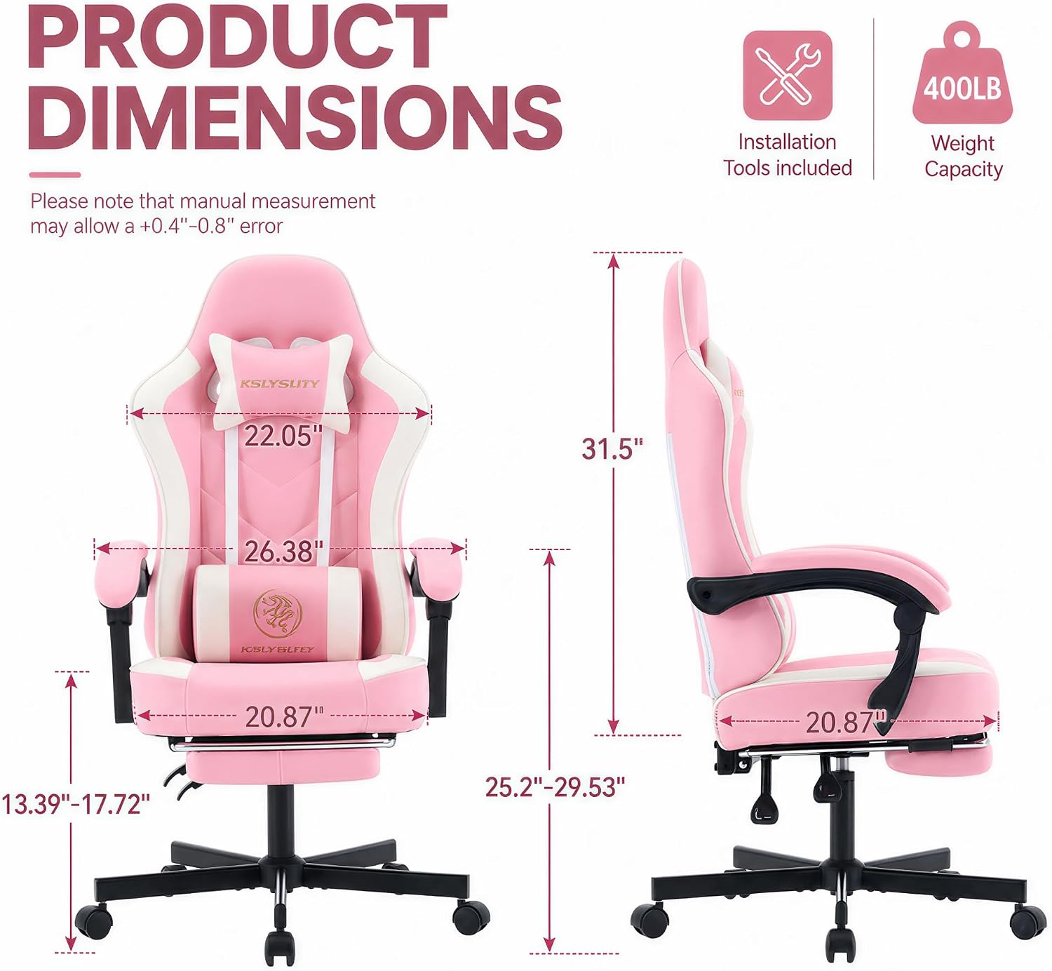 Silla de Juego Ergonómica con  - Gaming Chair reseña y precio