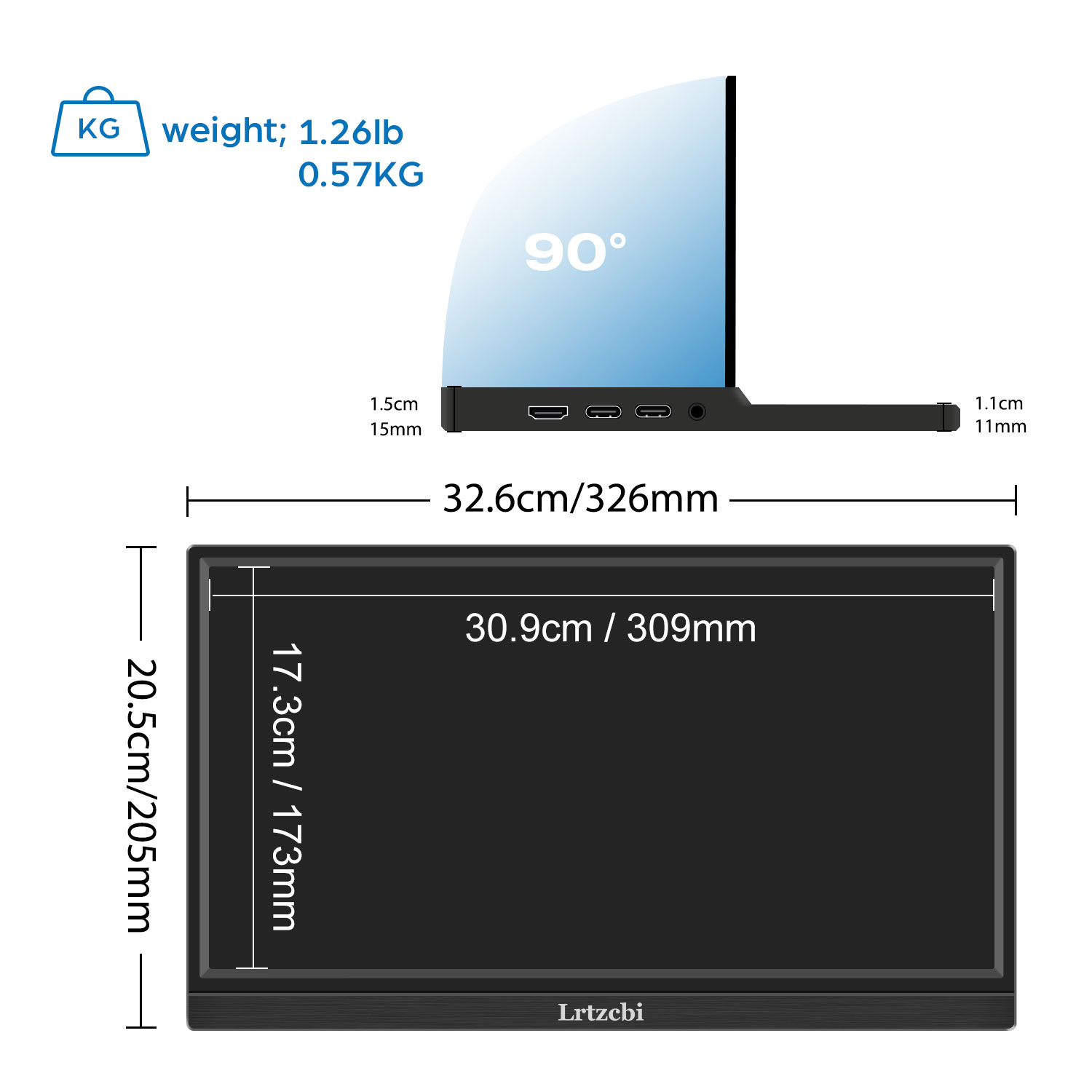 1920*1080 Monitor portátil de  - Pc Gaming On Android reseña y precio