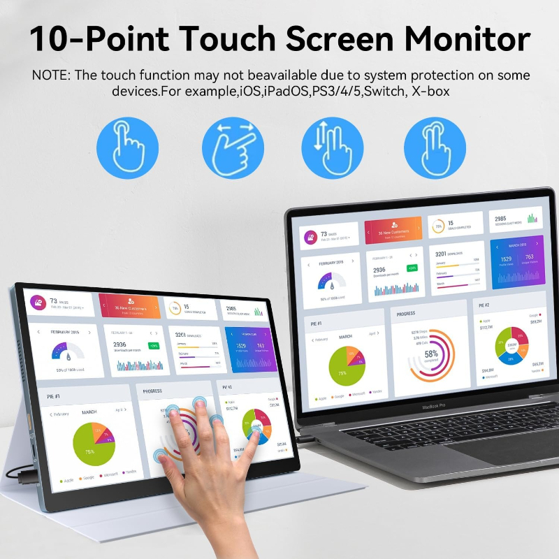 Monitor Portátil Táctil OLED d - Pc Gaming On Android reseña y precio