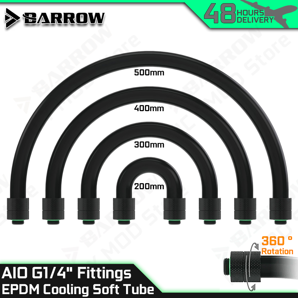 Tubo Flexible EPDM Barrow AIO  - Pc Gaming Liquid Cooling reseña y precio