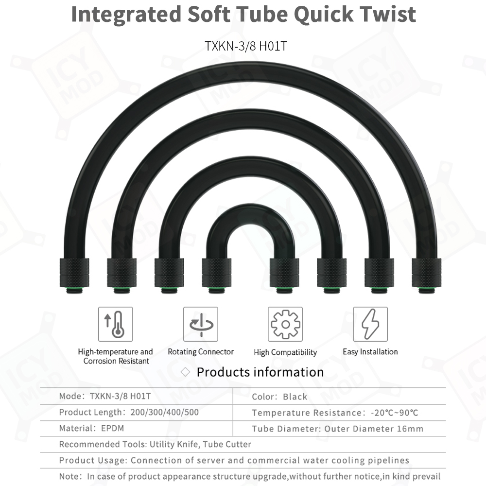 Tubo Flexible EPDM Barrow AIO  - Pc Gaming Liquid Cooling reseña y precio