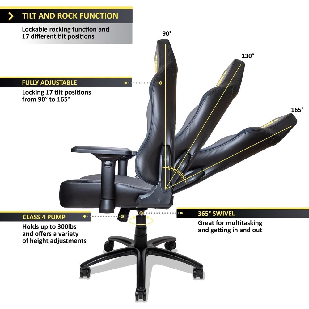 Silla ergonómica reclinable pa - Gaming Chair reseña y precio