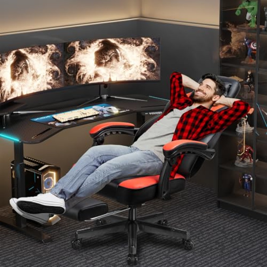 Silla Gaming con Reposapiés, S - Gaming Chair reseña y precio