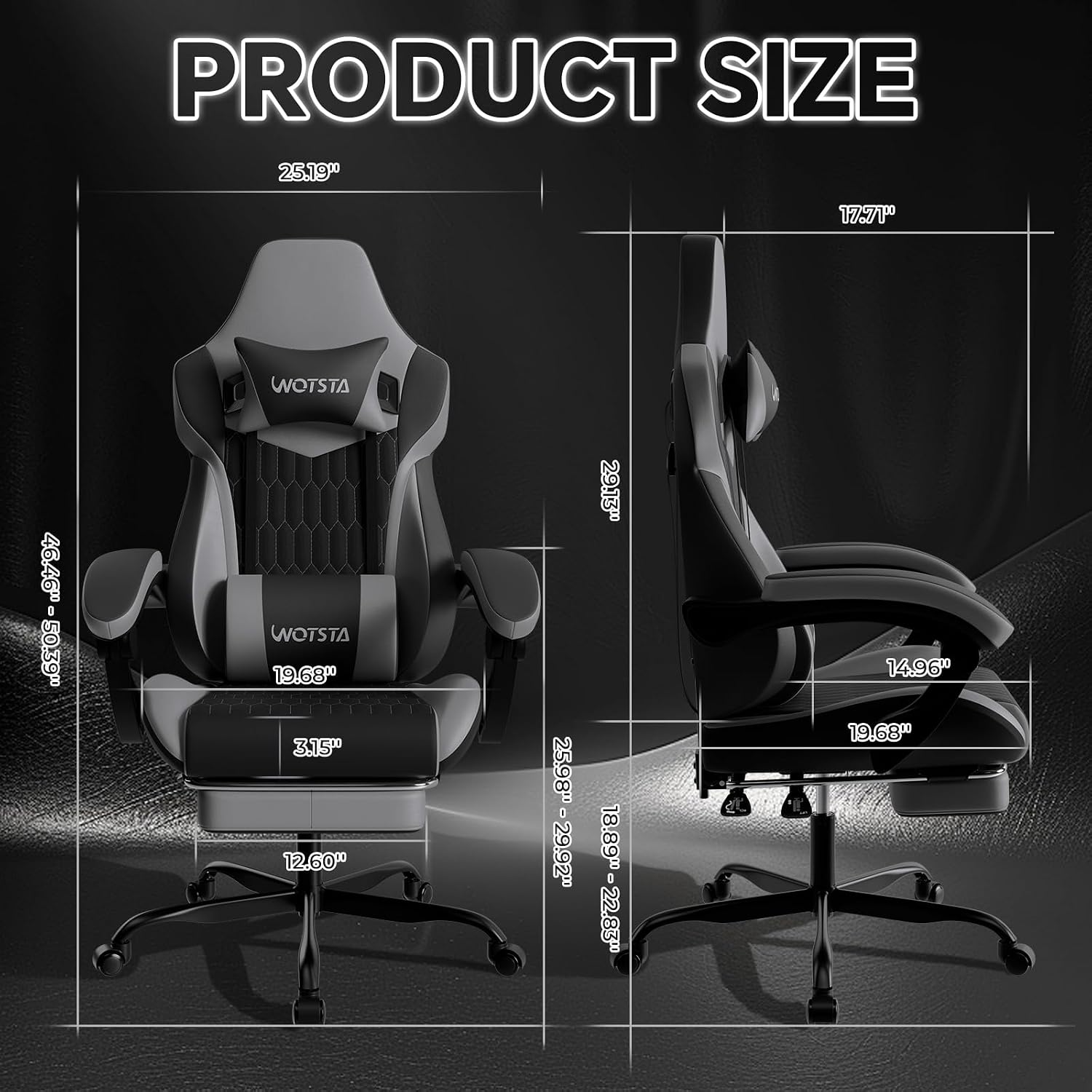 Silla Gaming con Reposapiés, S - Gaming Chair reseña y precio