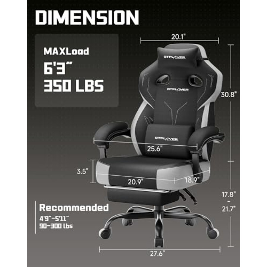 Silla de juego grande y alta,  - Gaming Chair reseña y precio